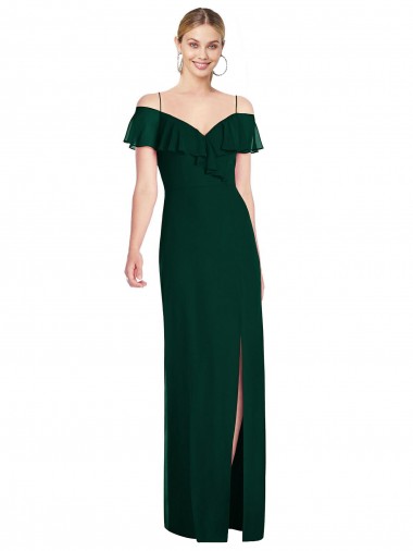 Wholesale Soft Chiffon Sweetheart Trumpet Ever Green Semi Formal Evening Dress UK